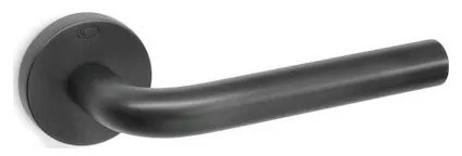 Convex 1755 Ματ Μαύρο Πόμολο μεσόπορτας - Ροζέτα(Ζεύγος)