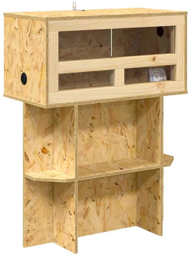 vidaXL Terrarium Καφέ 60 x 30 x 80 εκ OSB