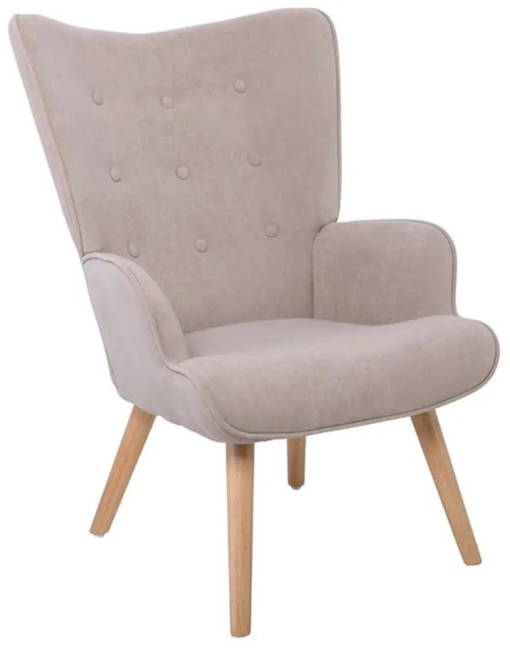 Πολυθρόνα - Μπερζέρα Alma Ε7141,20 69x76x97cm Natural-Light Brown Fabric