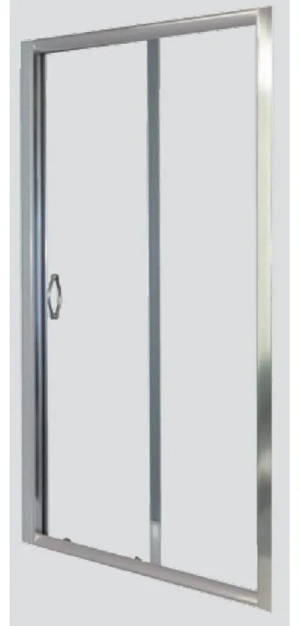 Sanitec AF 201-202 Καμπίνα Ευθύγραμμη 120xh.200cm για Ντουζιέρα Flat Α201-202
