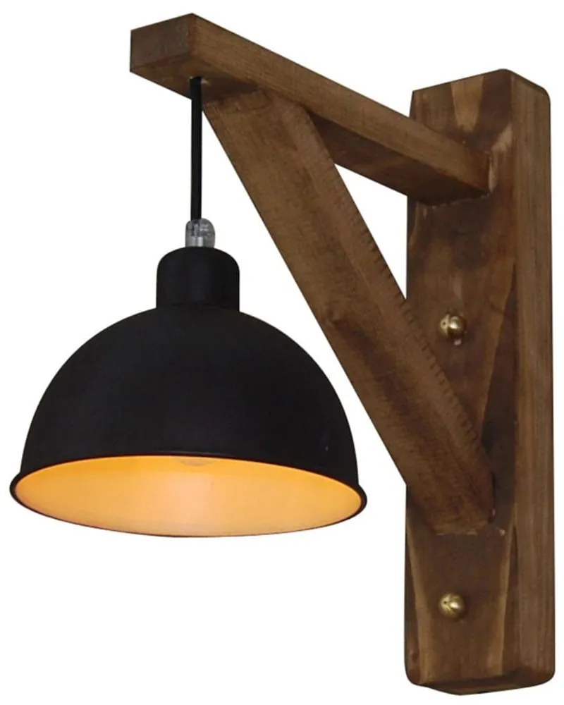 Φωτιστικό Τοίχου - Απλίκα HL-250-17W 77-3092 Tripoda Brown Homelighting Metal,Wood