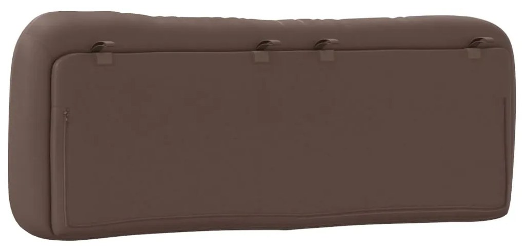 vidaXL Μαξιλάρι για Κεφαλάρι Hvar Καφέ 120 εκ. από Συνθετικό Δέρμα