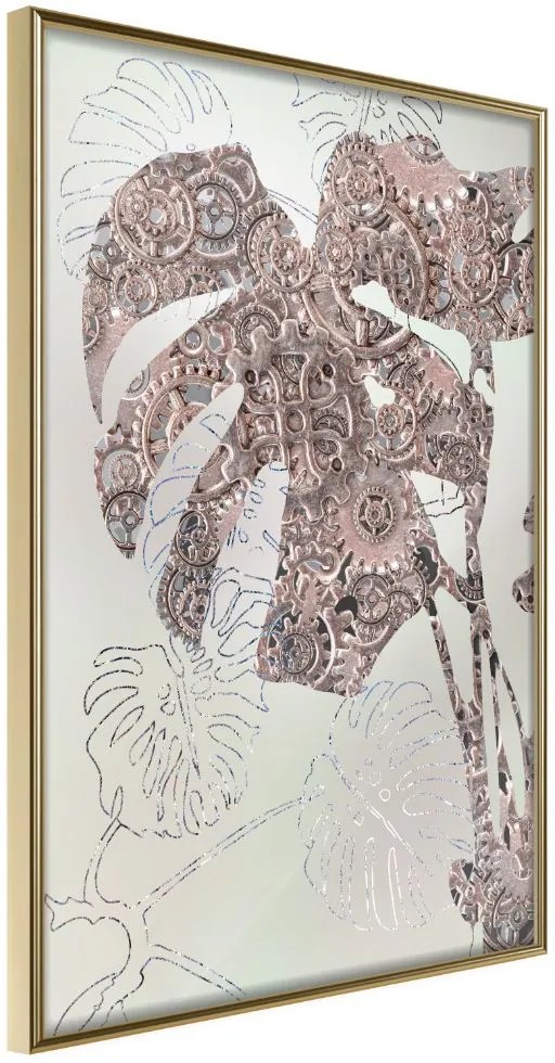 Αφίσα - Ornamented Monstera - 30x45 - Χρυσό - Χωρίς πασπαρτού