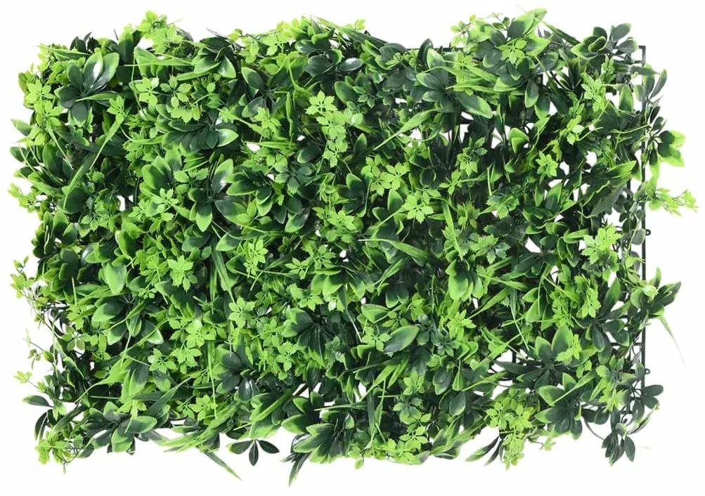 vidaXL Φράχτης 6 Τεμ. Πράσινος 40 x 60 εκ. από Τεχνητά Φύλλα