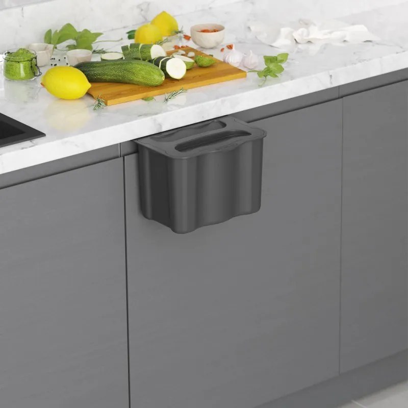 Starax Κρεμαστός Κάδος Απορριμμάτων 5lt. Ανθρακί