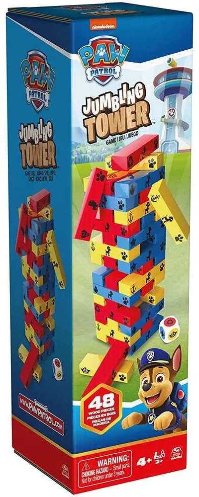 Παιχνίδι Πύργος Ισορροπίας Paw Patrol 6066828 Jumbling Tower Multi Spin Master