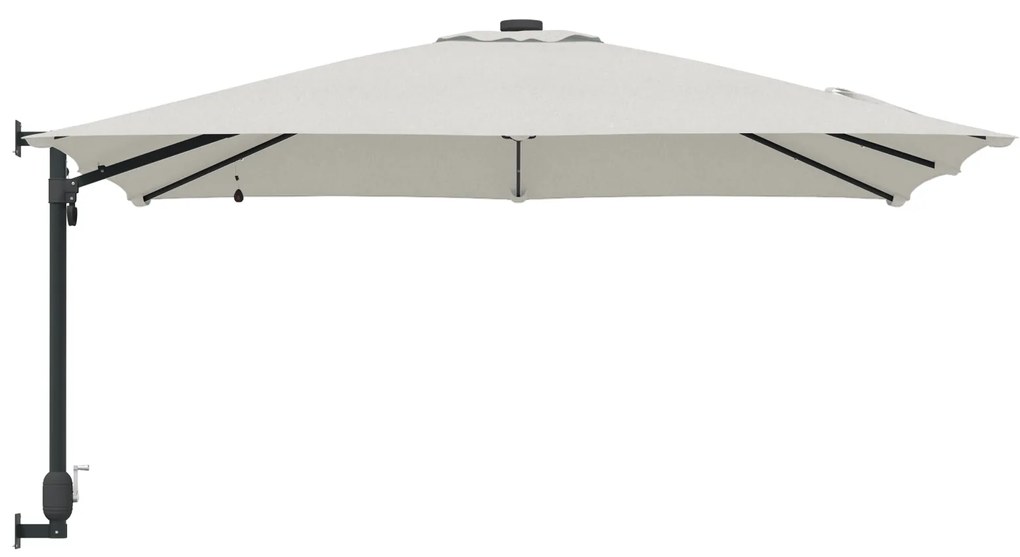 vidaXL Ομπρέλα Κήπου Άμμος 248.5 x 247.5 x 160 εκ. ύφασμα