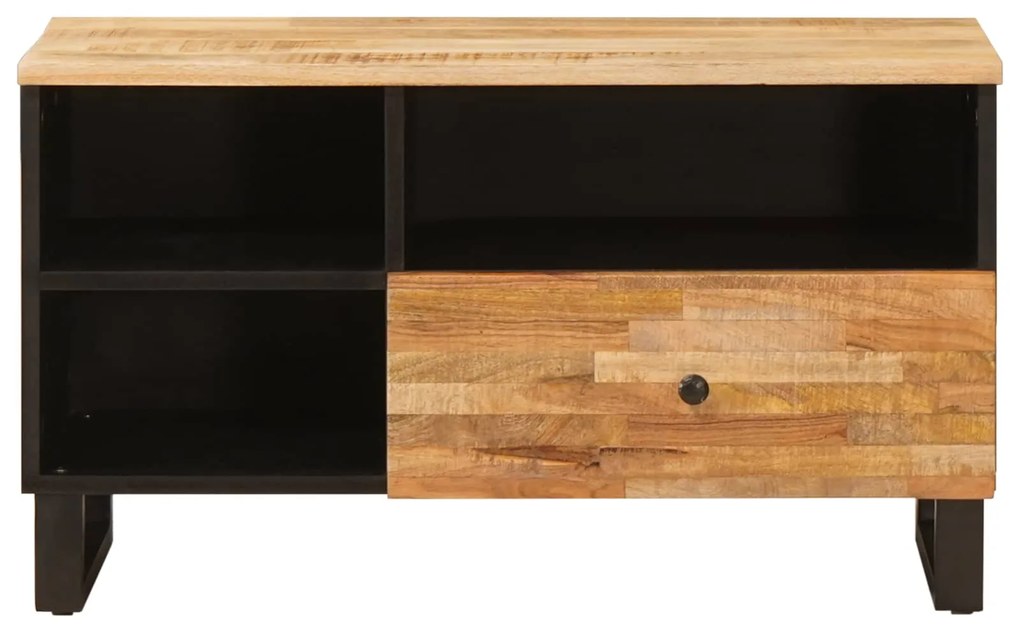 vidaXL Ντουλάπι TV με ράφι Καφέ 80 x 33,5 x 46 εκ. Στερεό ξύλο μάνγκο