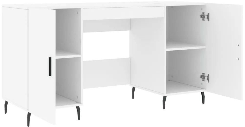 vidaXL Γραφείο Λευκό 140 x 50 x 75 εκ. από Επεξεργασμένο Ξύλο
