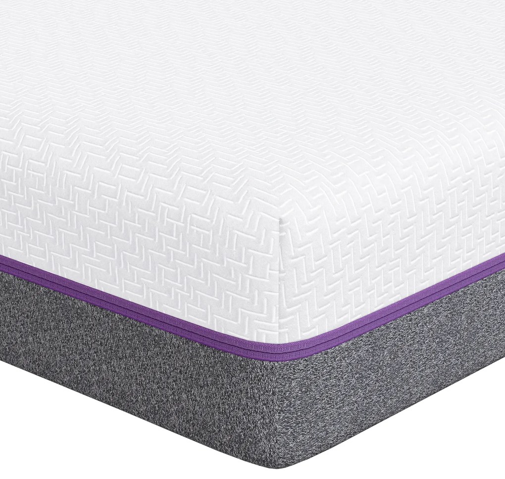 vidaXL Στρώμα Λευκό, Γκρίζο 80 x 200 cm Pěna