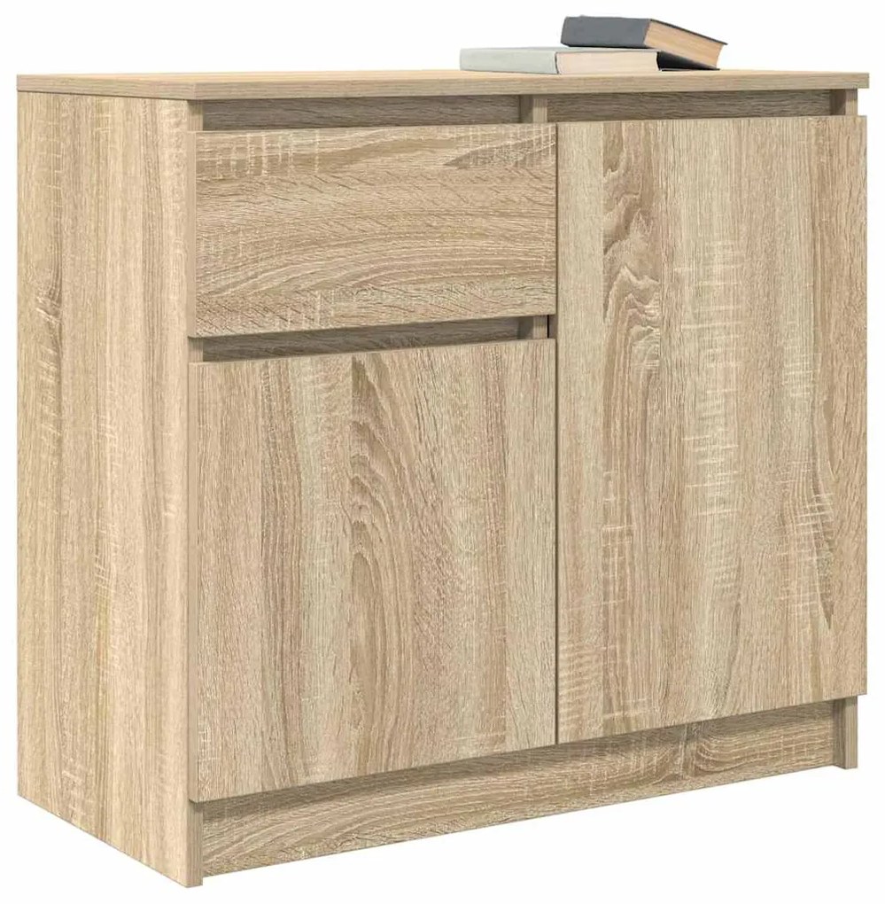 Συρταριέρα με Συρτάρια Sonoma Δρυς 71x35x65 εκ. από Επεξ. Ξύλο - Καφέ