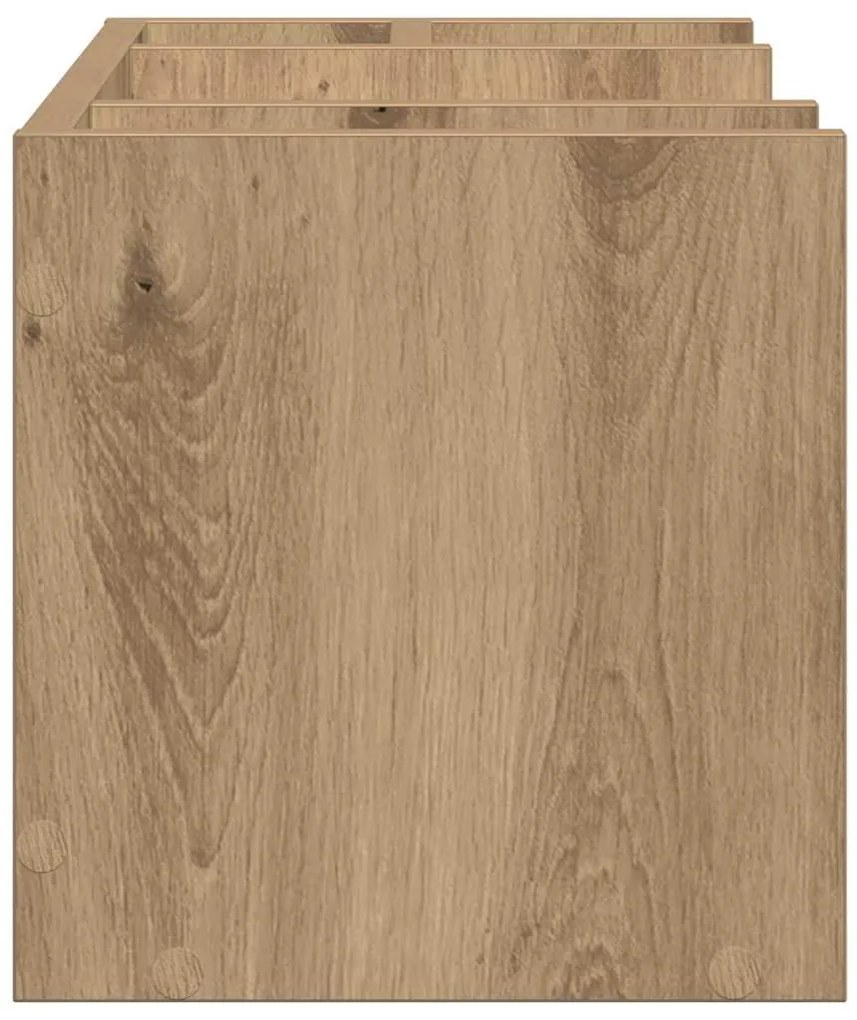 vidaXL Οργανωτής Γραφείου Μαύρη δρυς 44.5 x 24 x 25 εκ