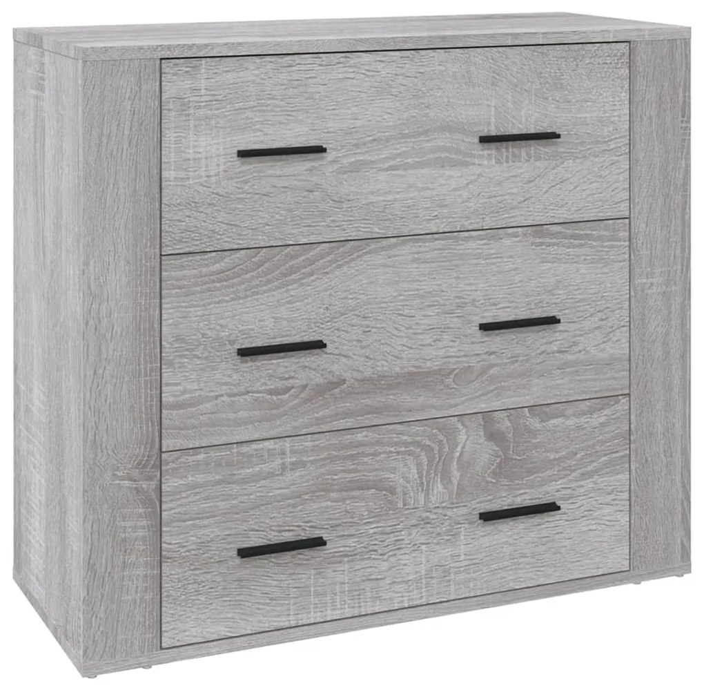 vidaXL Ντουλάπι Γκρι Sonoma 80x33x70 εκ. από Επεξεργασμένο Ξύλο