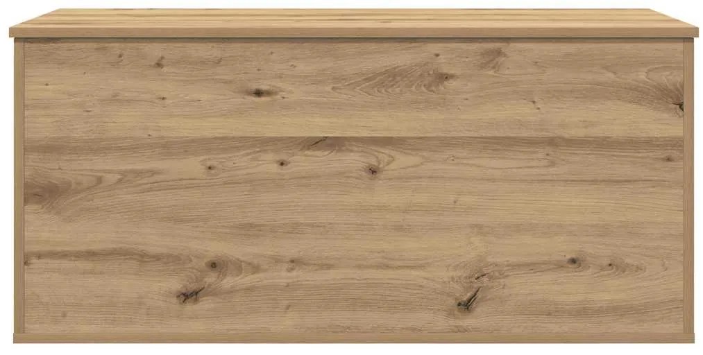 vidaXL Κουτί αποθήκευσης με αποθήκευση artisan δρυς 100 x 42 x 46 cm