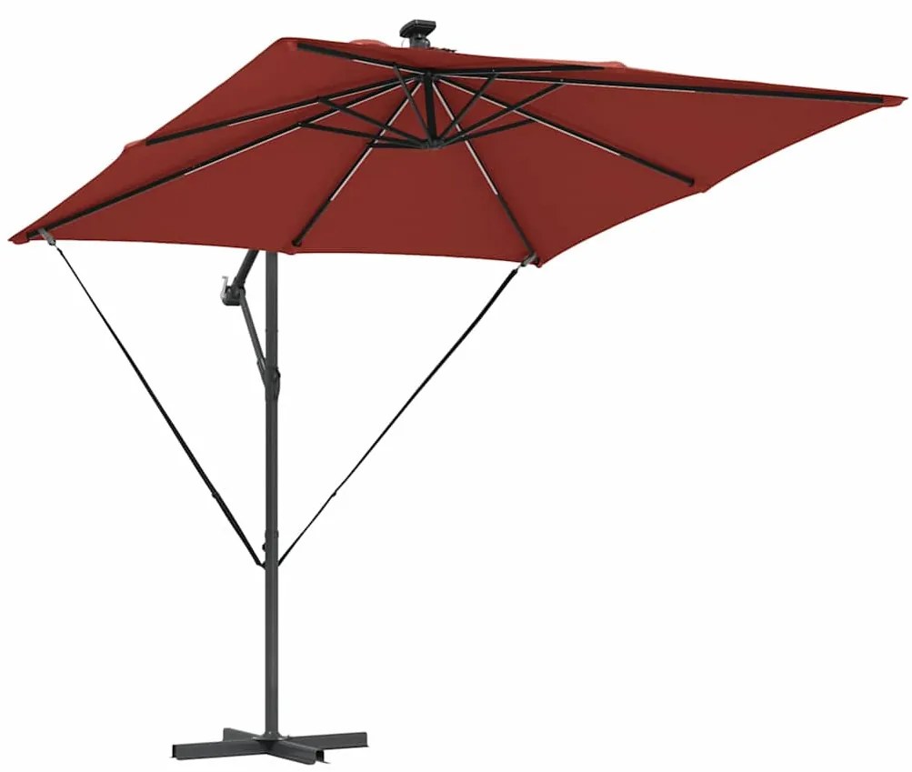 vidaXL Ομπρέλα Cantilever Banana Τερακότα 249 x 249 x 250 εκ.