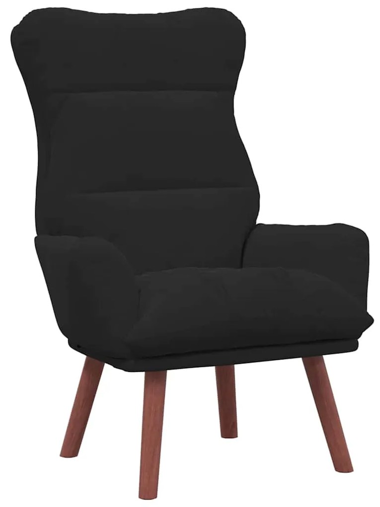 vidaXL Χαλαρωτική Πολυθρόνα Μαύρο 69 x 74 x 93 εκ. Βελούδο