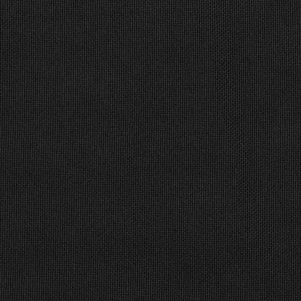 vidaXL Κουρτίνες Συσκότισης με Όψη Λινού & Γάντζους Μαύρη 290x245 εκ.