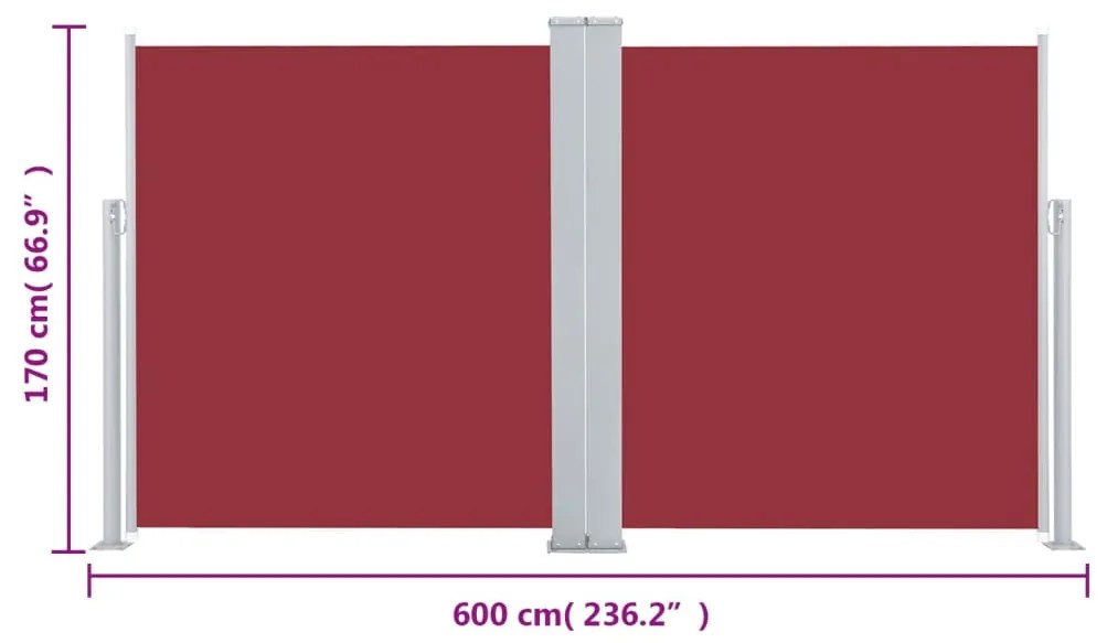 ΣΚΙΑΣΤΡΟ ΠΛΑΪΝΟ ΣΥΡΟΜΕΝΟ ΚΟΚΚΙΝΟ 170 X 600 ΕΚ. 48471