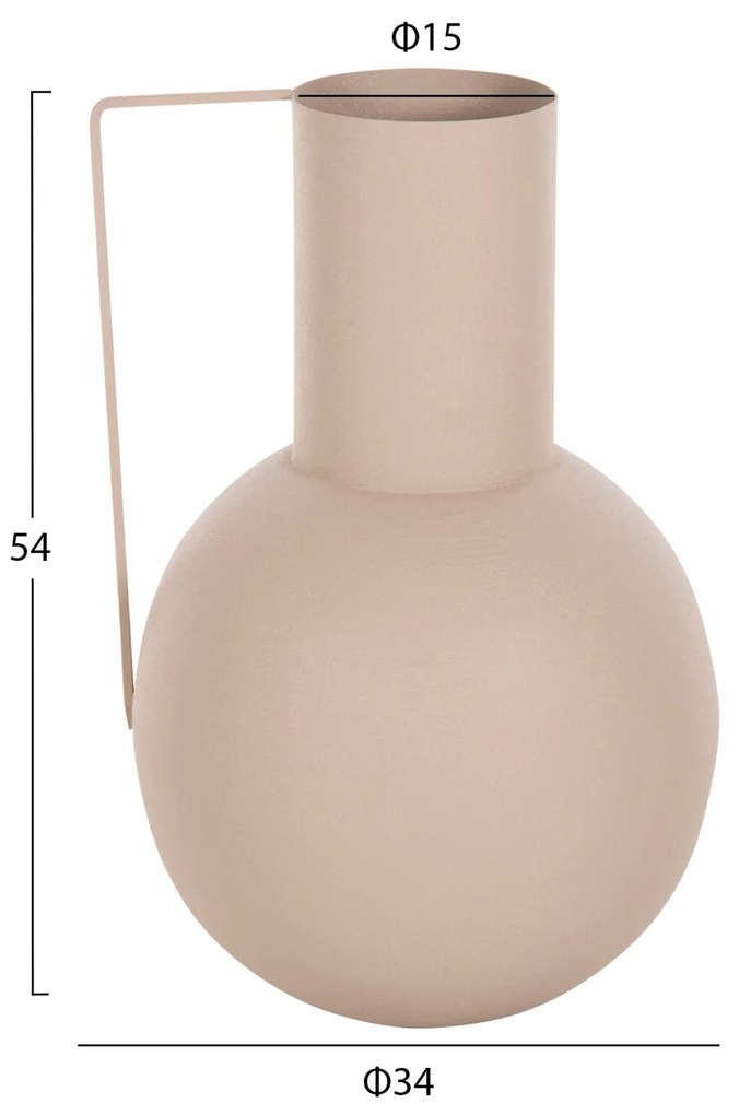 ΔΙΑΚΟΣΜΗΤΙΚΟ BAZO FLAGON HM4259.01 ΜΕΤΑΛΛΟ ΣΕ ΕΚΡΟΥ Φ34x54Υ εκ. - 0535390 - HM4259.01
