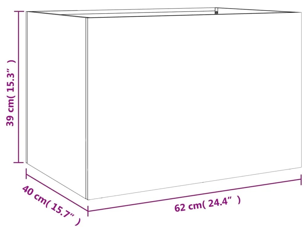 ΖΑΡΝΤΙΝΙΕΡΑ ΜΑΥΡΗ 62X40X39 ΕΚ. ΑΠΟ ΧΑΛΥΒΑ ΨΥΧΡΗΣ ΈΛΑΣΗΣ 841595