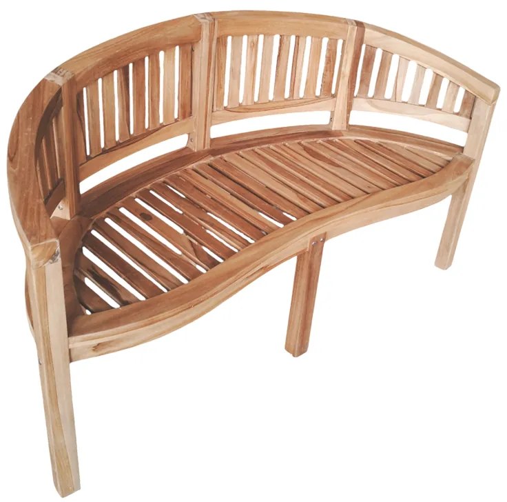 Καναπές τριθέσιος Coren pakoworld φυσικό teak ξύλο 150x61x87εκ (1 τεμάχια)