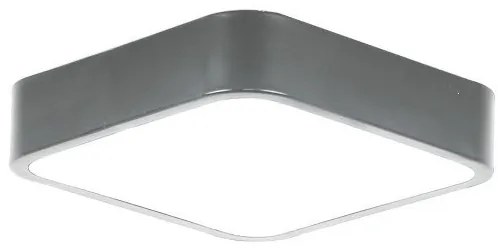 Πλαφονιέρα Φωτιστικό Οροφής LED 21W 3000K IP20 30x30 Epistar Spotlight-3208-Γκρι 3208