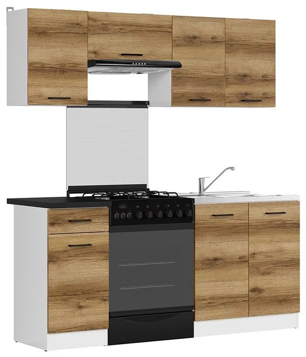 Σετ κουζίνας Econ plus 118, 180x60cm, 74 kg, Πάγκος, Πλαστικοποιημένη μοριοσανίδα | Epipla1.gr