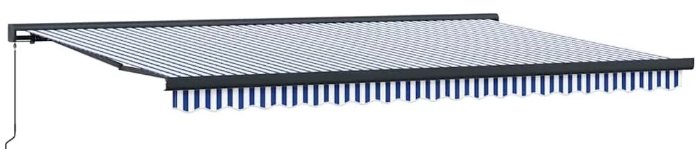 vidaXL Σκηνίτσα Αναδιπλούμενη Μπλε, Λευκό 500 x 300 εκ Ύφασμα, Μέταλλο