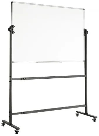 VEVOR Rolling Whiteboard, 48x32 inch Double-Sided Magnetic Mobile Whiteboard, 360° Reversible Adjustable Height Dry Erase Board with Wheels & Movable Tray for Office School