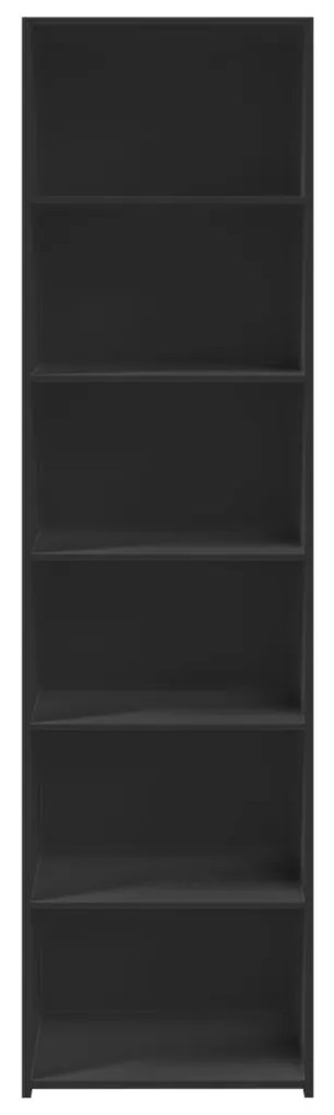 vidaXL Ντουλάπι Μαύρο 50x41x185 εκ. Επεξεργασμένο Ξύλο