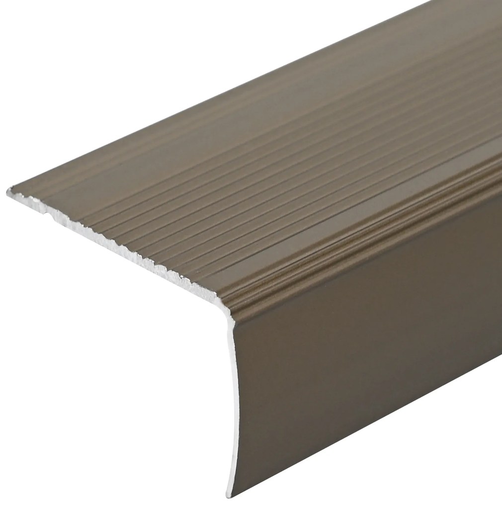 vidaXL Βάση Σκάλας 10 pcs Καφέ 67 cm Αλουμίνιο