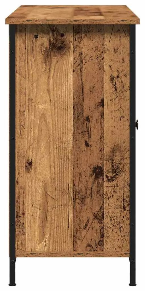 vidaXL Πλαϊνό γραφείο Παλιό ξύλο 100 x 35 x 70 εκ.