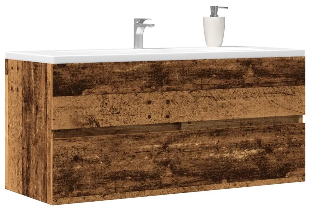 vidaXL Ντουλάπι Νιπτήρα Μαύρο 100x38,5x45 εκ. Επεξεργασμένο Ξύλο