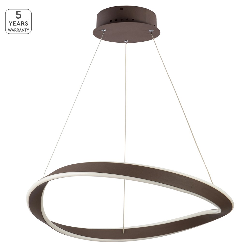 Γραμμικό Φωτιστικό SE LED 62 MATEO PENDANT COFFEE BROWN Β5 - 77-8128 - 51W - 100W - 77-8128