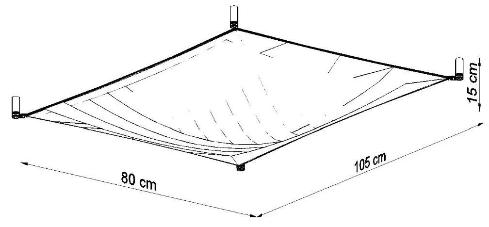 Sollux Φωτιστικό οροφής Luna 2,ύφασμα,2xG13/8,5w