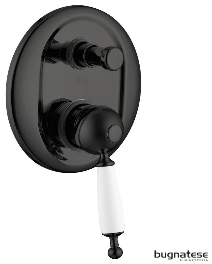 Μίκτης Εντοιχισμού 2 Εξόδων Oxford Black Matt 6372-400