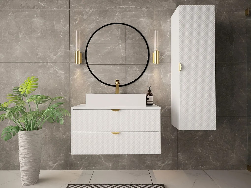 Κρεμαστή στήλη μπάνιου Aniabo plus-Leuko