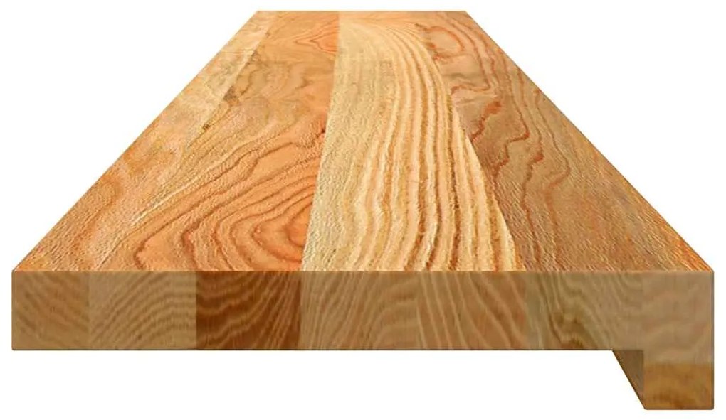 vidaXL Περβάζια παραθύρων 2 τεμ. Αν. Καφέ 120x20x2εκ. Μασίφ Ξύλο Δρυός