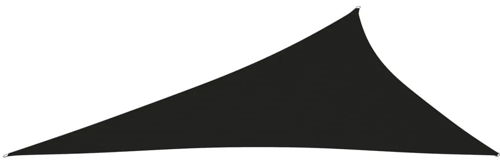 vidaXL Πανί Σκίασης Τρίγωνο Μαύρο 4 x 5 x 6,4 μ. από Ύφασμα Oxford
