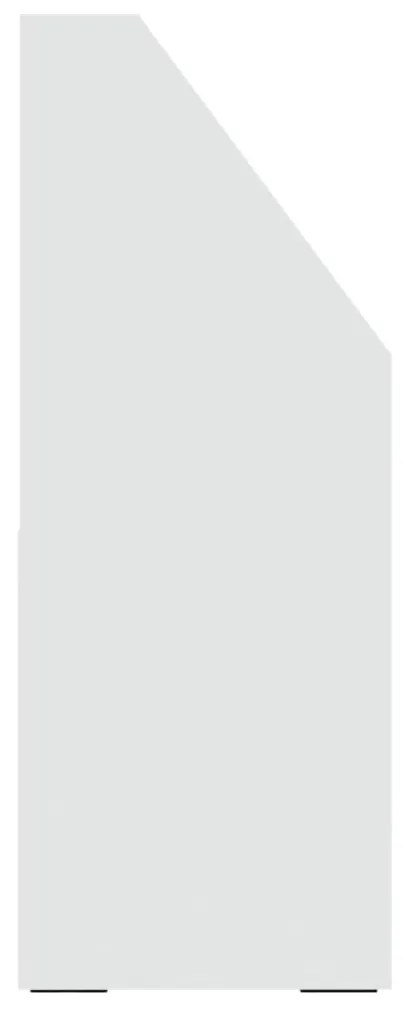 vidaXL Παιδική Ραφιέρα Περιοδικών Λευκή 71x30x78,5 εκ. από Μοριοσανίδα