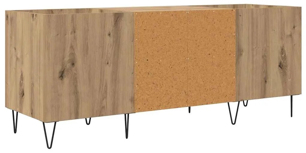 vidaXL Ντουλάπι δίσκων βινυλίου με ράφι Artisan Oak 121 x 38 x 48 cm