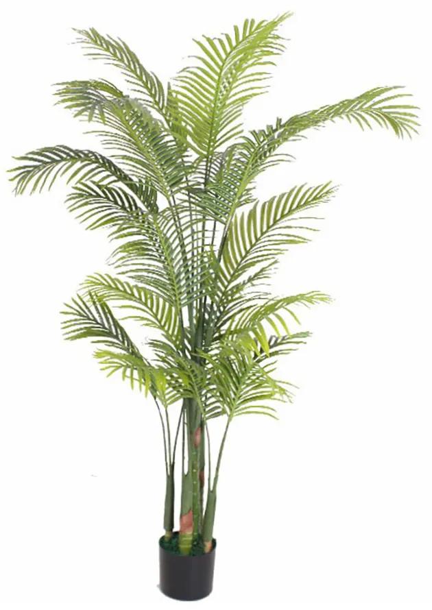 Τεχνητό Φυτό Αρέκα 21 Φύλλα σε πλαστική Γλάστρα 180 εκ