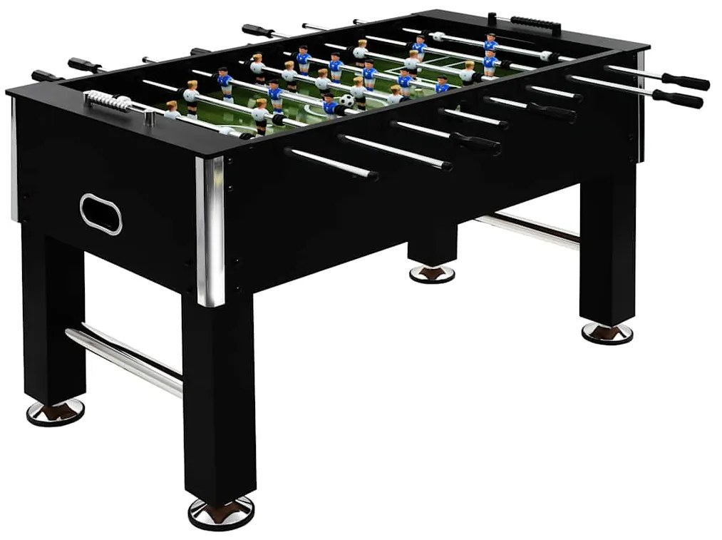 vidaXL Ποδοσφαιράκι Επιτραπέζιο Μαύρο 140x74,5x87,5 εκ. 60κ. Ατσάλι