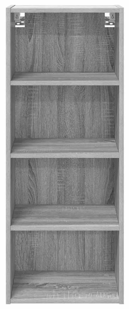 vidaXL Κρεμαστό ντουλάπι Γκρίζο Σονομα 40 x 29,5 x 100 εκ.