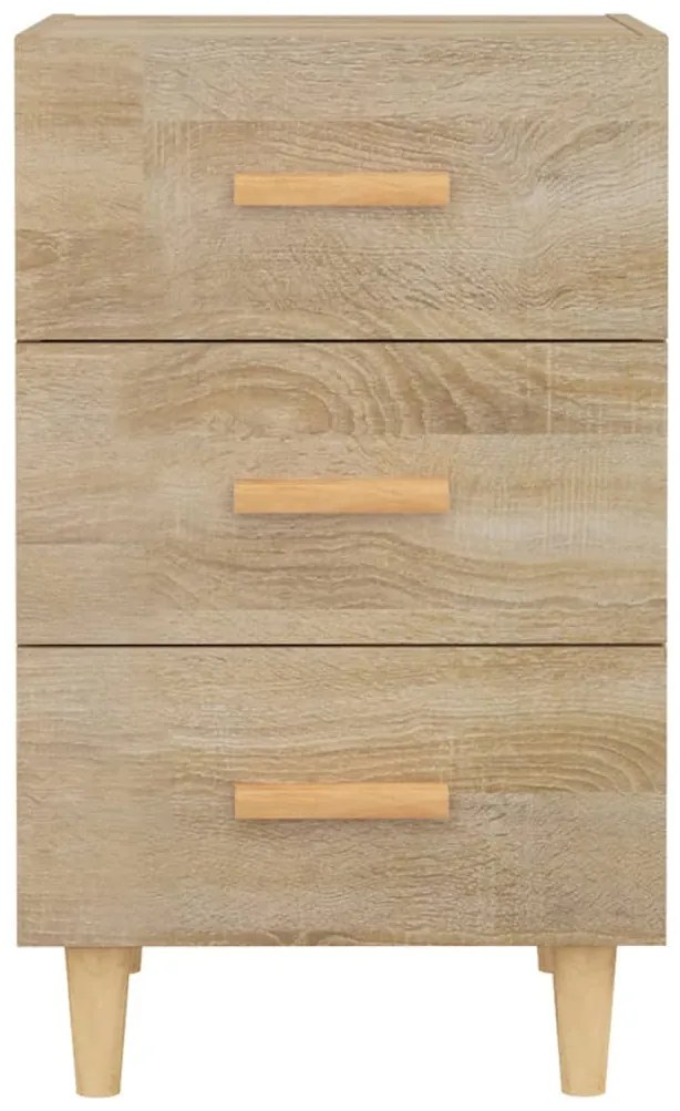 vidaXL Κομοδίνο Sonoma Δρυς 40 x 40 x 66 εκ. από Επεξεργασμένο Ξύλο