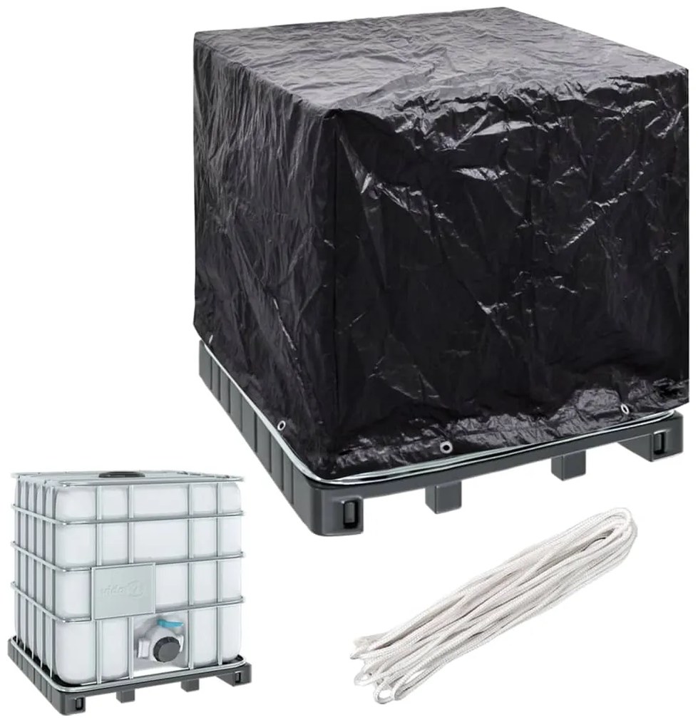 vidaXL Κάλυμμα Παλετοδεξαμενής IBC με 8 Κρίκους 116 x 100 x 120 εκ.