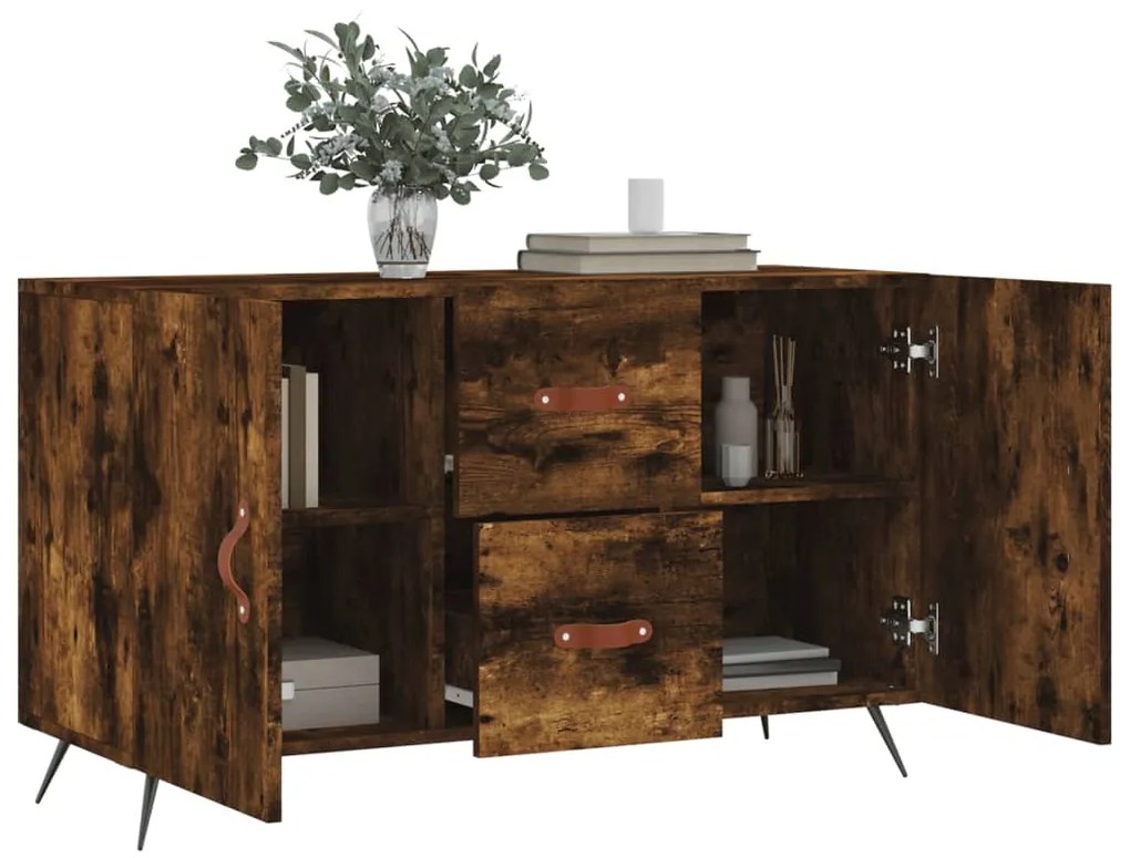 vidaXL Μπουφές Καπνιστή Δρυς 100 x 36 x 60 εκ. Επεξεργασμένο Ξύλο