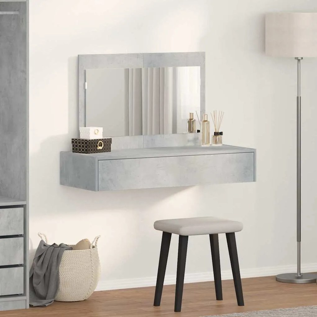 vidaXL Τραπέζι περιποίησης Γκρι 100 x 40 x 70 εκ. Επεξεργασμένο ξύλο