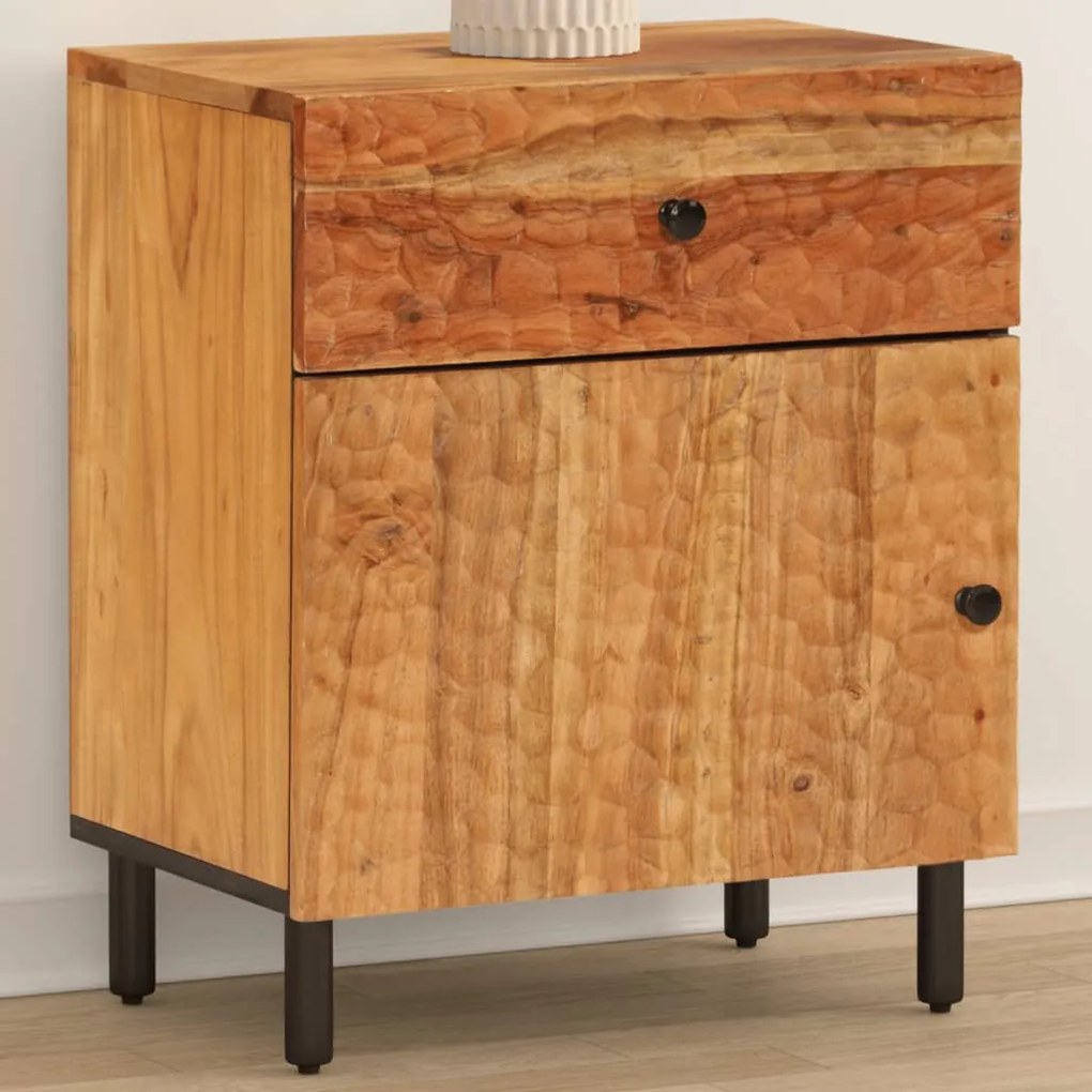 vidaXL Κομοδίνο 50 x 33 x 60 εκ. από Μασίφ Ξύλο Ακακίας