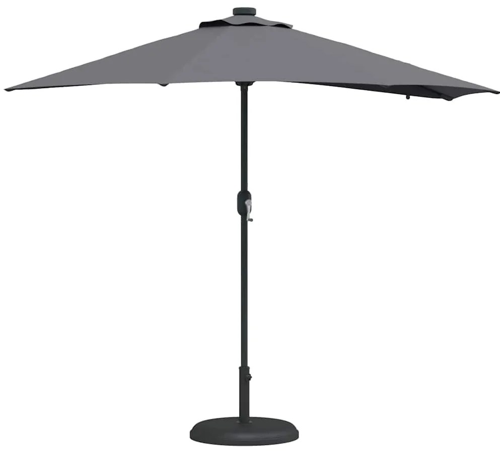 vidaXL Ομπρέλα Κήπου Ανθρακί 294 x 150 x 223 εκ ύφασμα
